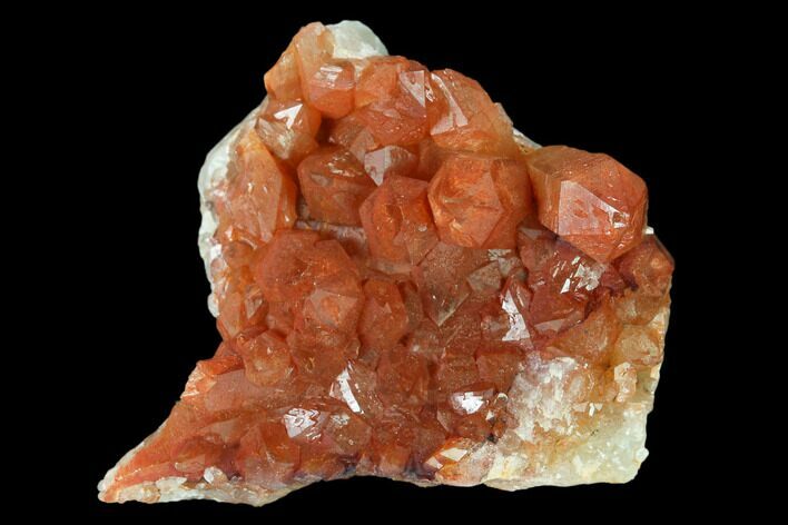 Natural, Red Quartz Crystal Cluster - Morocco #135682